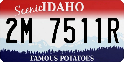 ID license plate 2M7511R