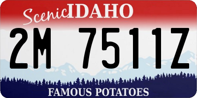 ID license plate 2M7511Z