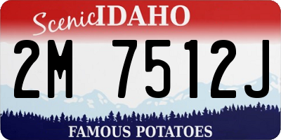 ID license plate 2M7512J