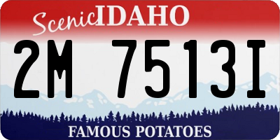 ID license plate 2M7513I
