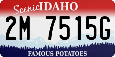 ID license plate 2M7515G