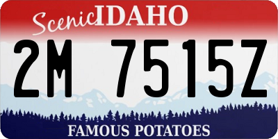 ID license plate 2M7515Z