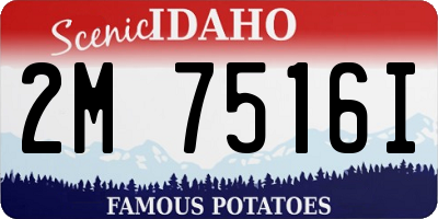 ID license plate 2M7516I