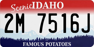 ID license plate 2M7516J