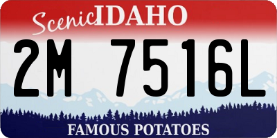 ID license plate 2M7516L