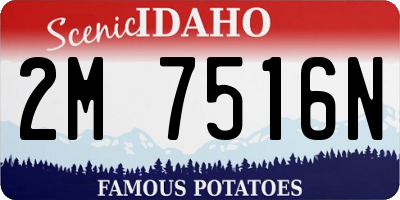ID license plate 2M7516N