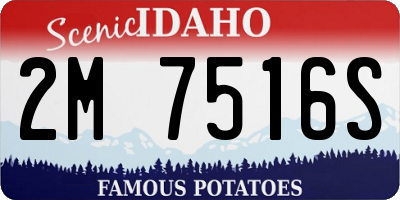 ID license plate 2M7516S