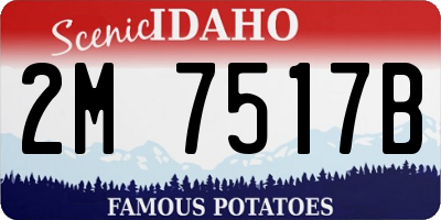 ID license plate 2M7517B
