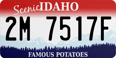 ID license plate 2M7517F