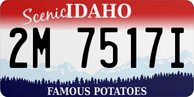 ID license plate 2M7517I