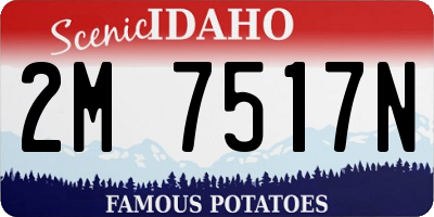 ID license plate 2M7517N