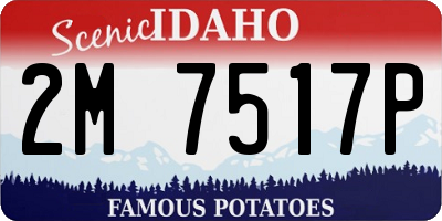 ID license plate 2M7517P