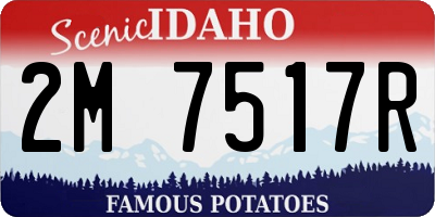 ID license plate 2M7517R