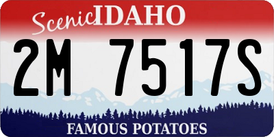 ID license plate 2M7517S