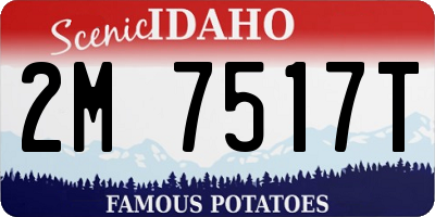 ID license plate 2M7517T