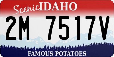 ID license plate 2M7517V