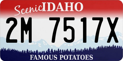 ID license plate 2M7517X