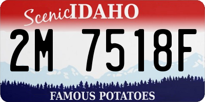 ID license plate 2M7518F