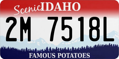 ID license plate 2M7518L