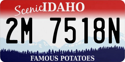 ID license plate 2M7518N