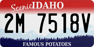 ID license plate 2M7518V