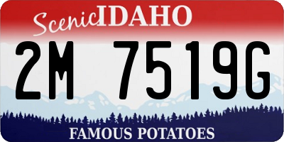 ID license plate 2M7519G