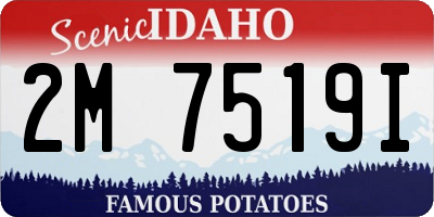 ID license plate 2M7519I