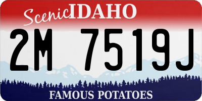 ID license plate 2M7519J
