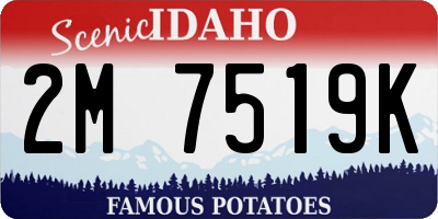 ID license plate 2M7519K