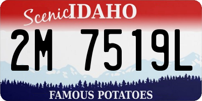 ID license plate 2M7519L
