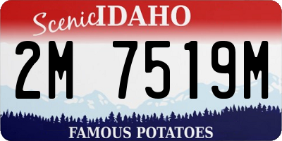 ID license plate 2M7519M