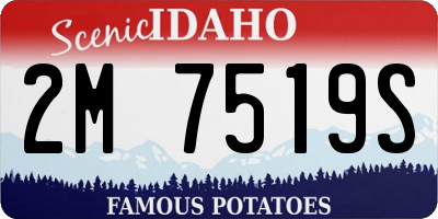 ID license plate 2M7519S