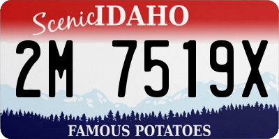 ID license plate 2M7519X
