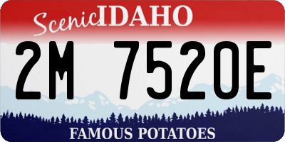ID license plate 2M7520E