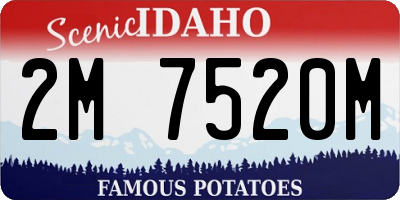 ID license plate 2M7520M