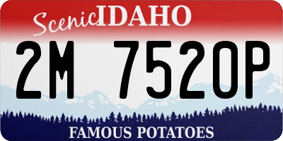 ID license plate 2M7520P