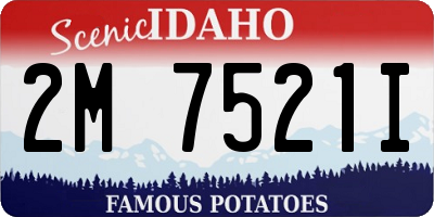 ID license plate 2M7521I