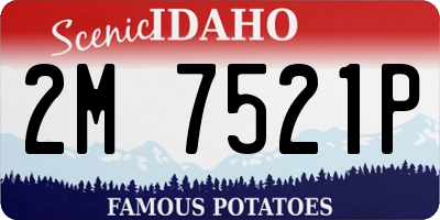 ID license plate 2M7521P