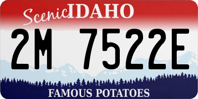 ID license plate 2M7522E