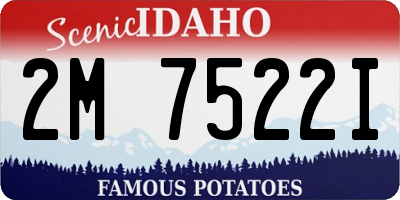 ID license plate 2M7522I