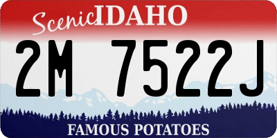 ID license plate 2M7522J