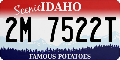 ID license plate 2M7522T