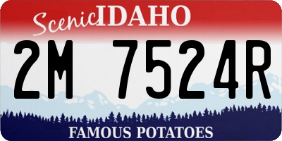 ID license plate 2M7524R