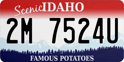 ID license plate 2M7524U