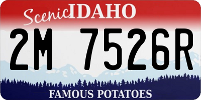 ID license plate 2M7526R
