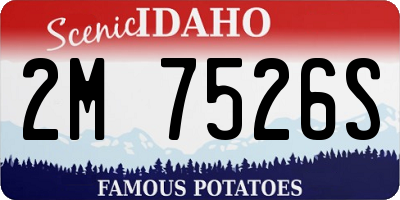 ID license plate 2M7526S