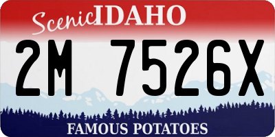 ID license plate 2M7526X