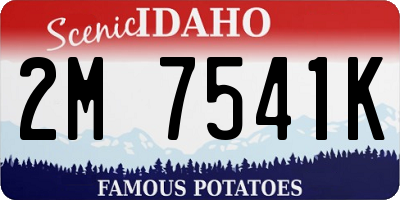 ID license plate 2M7541K