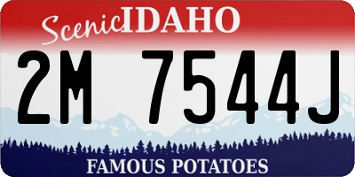ID license plate 2M7544J