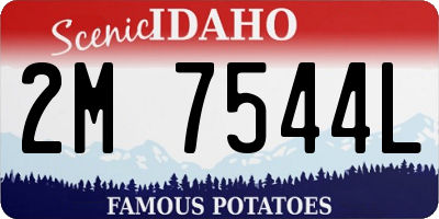 ID license plate 2M7544L